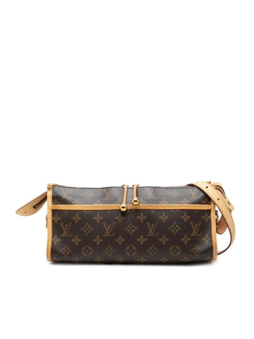 Louis Vuitton Monogram Popincourt Long Crossbody Shoulder Bag Brown Leather